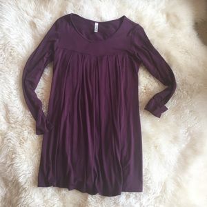 MagicFit wine flowy tunic top